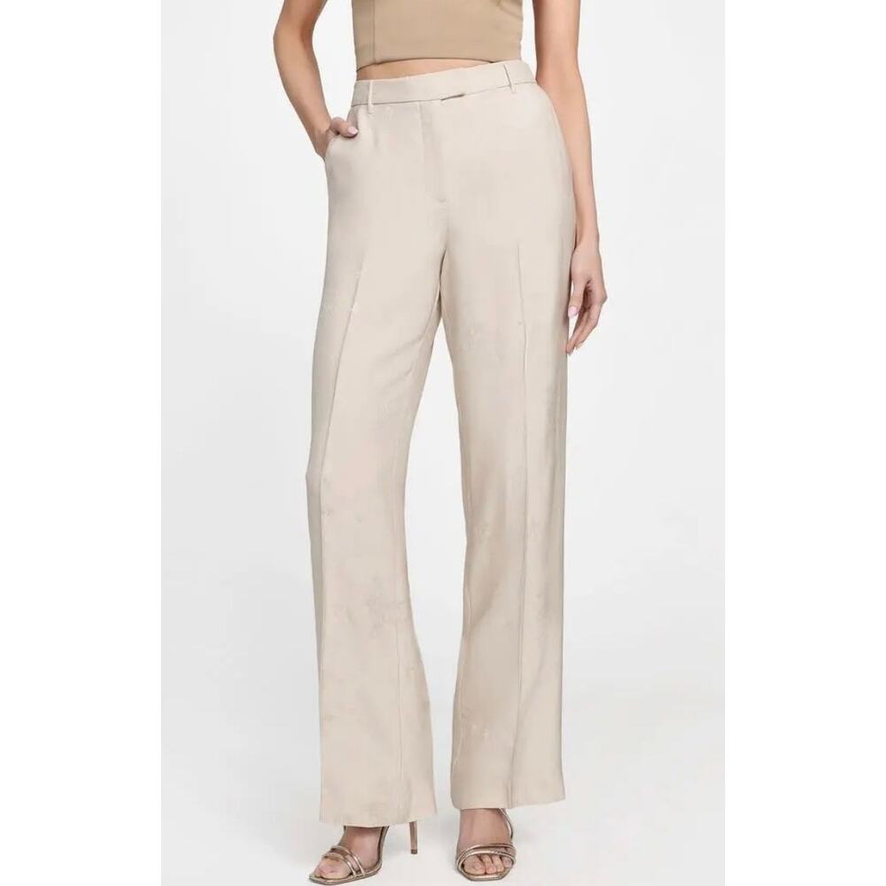 New Marciano By Guess Whitney Straight Trousers Floral Satin Pants Dreamy Moon 2